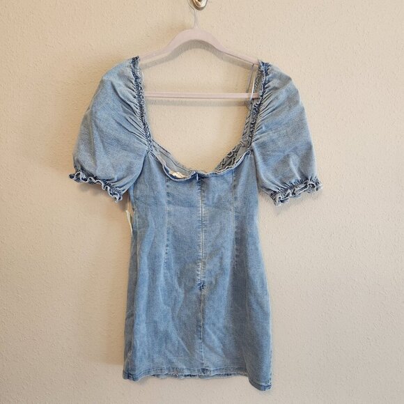 Altar'd State Denim Mini Dress NWT Size Medium - Picture 8 of 11